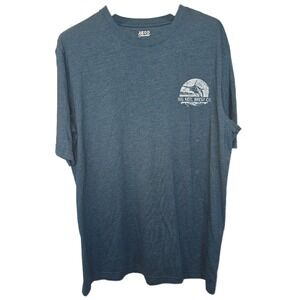Izod‎ Saltwater Mens LT Blue Big Reel Brew Co Marlin Graphic T-Shirt NWT